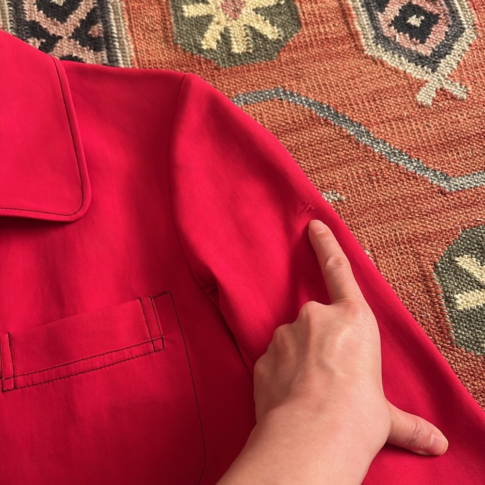 Caron Callahan crimson Tomo jacket size XS - Picture 5 of 6